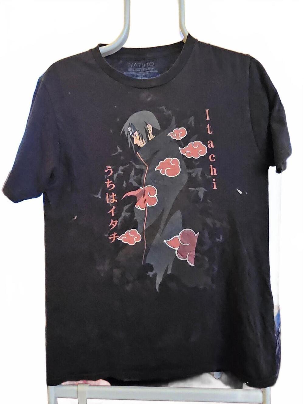 Itachi Naruto Shippuden Collection T-Shirt Size Small - wash stains